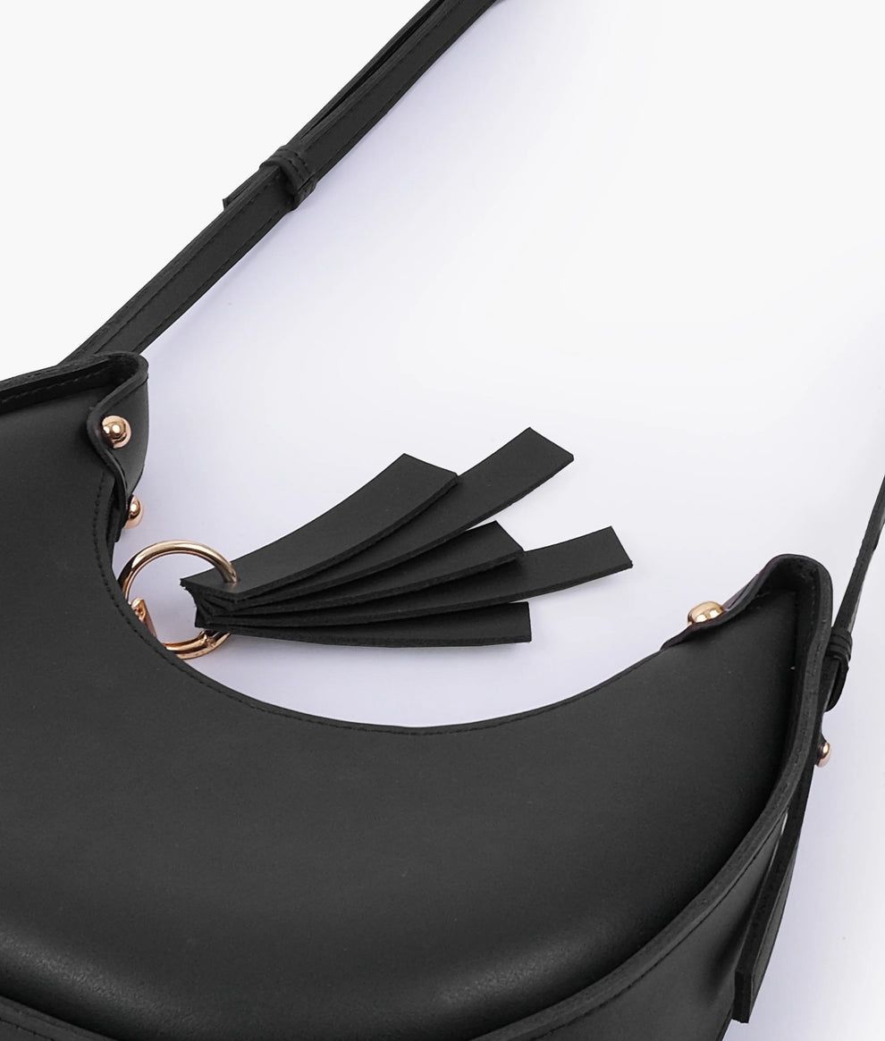 Black crescent bag