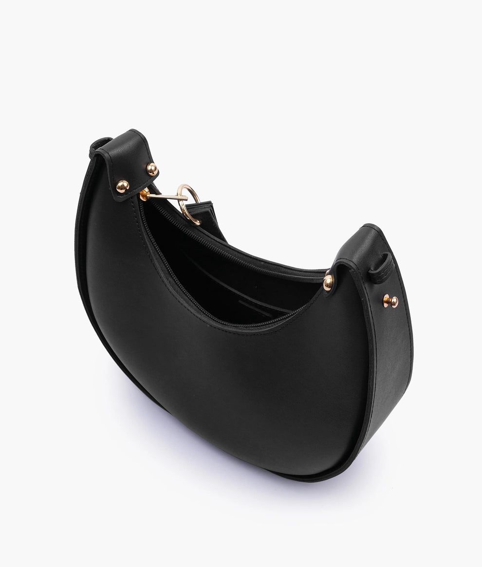 Black crescent bag