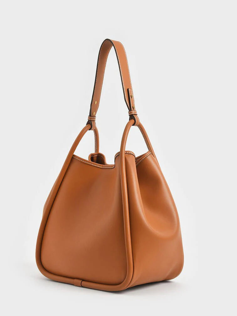 Buzz Slouchy Tote Bag Brown