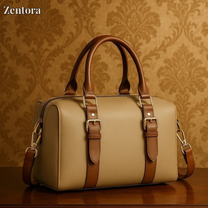Zara Bag – Beige & Brown