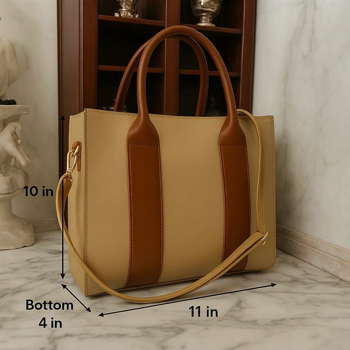 Italian tote beige