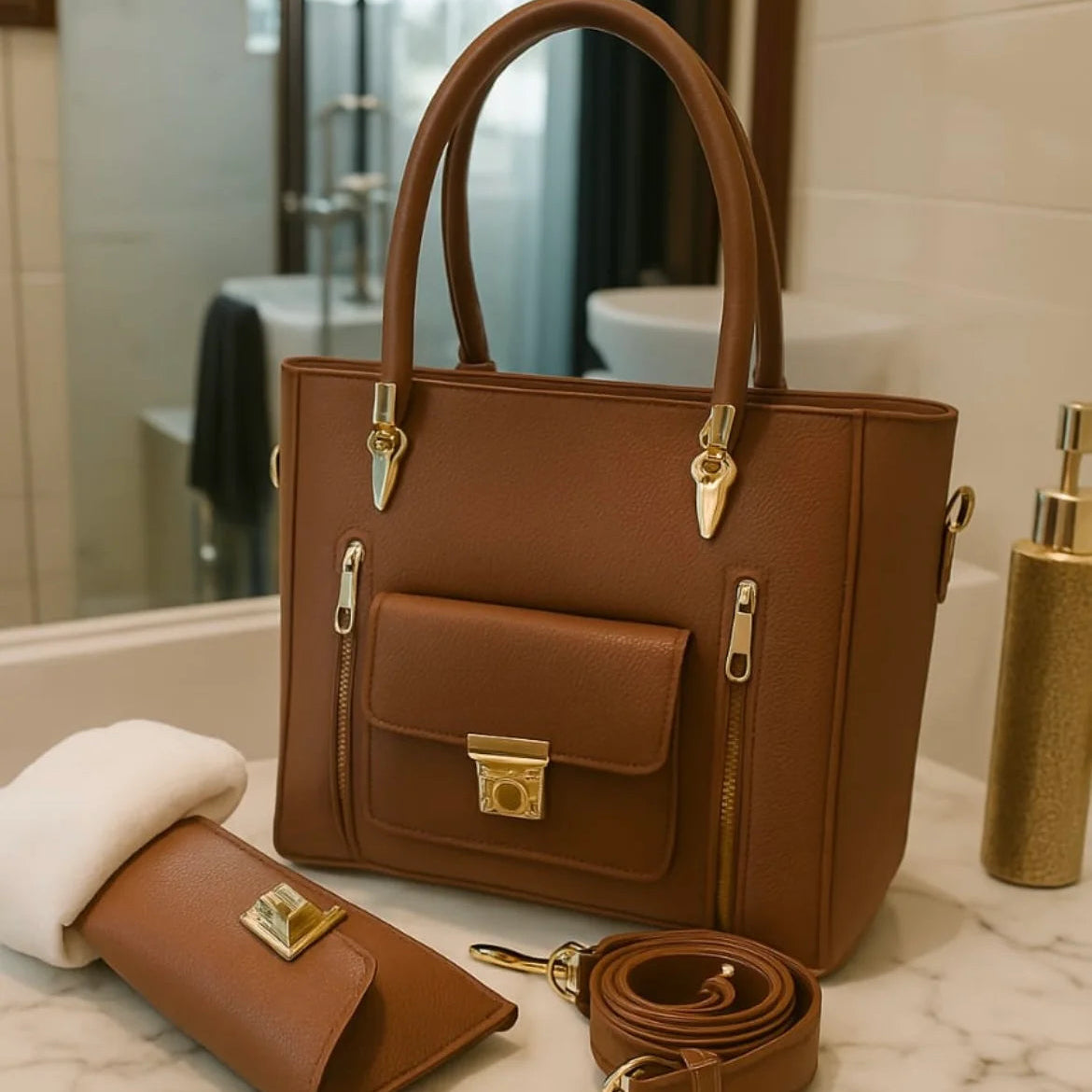 DeVine 2pcs set Brown