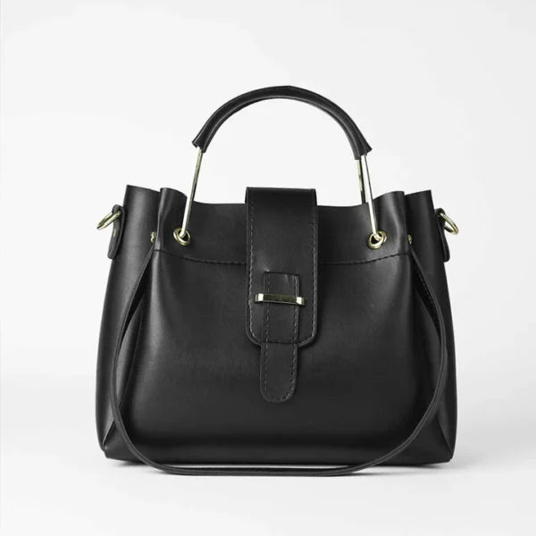 Luxe Black 3-Piece Handbag Set