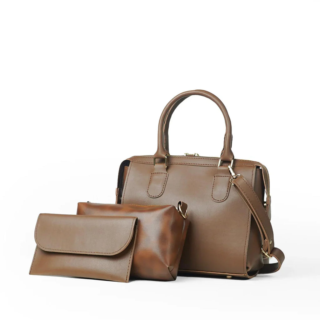 Smart Bag Set of 3 Brown