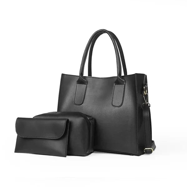 Trendy Bag Set of 3-Black