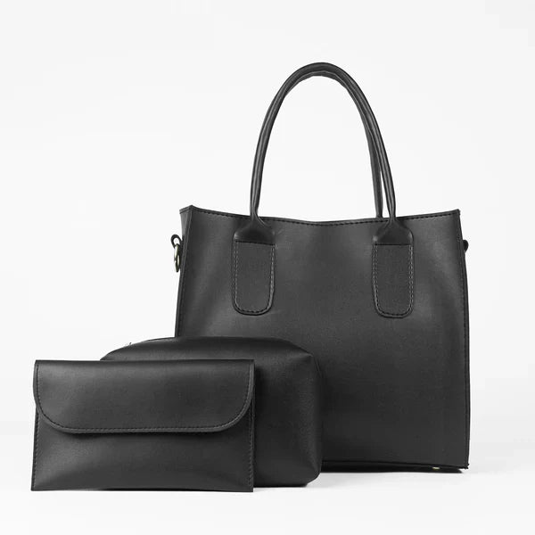 Trendy Bag Set of 3-Black