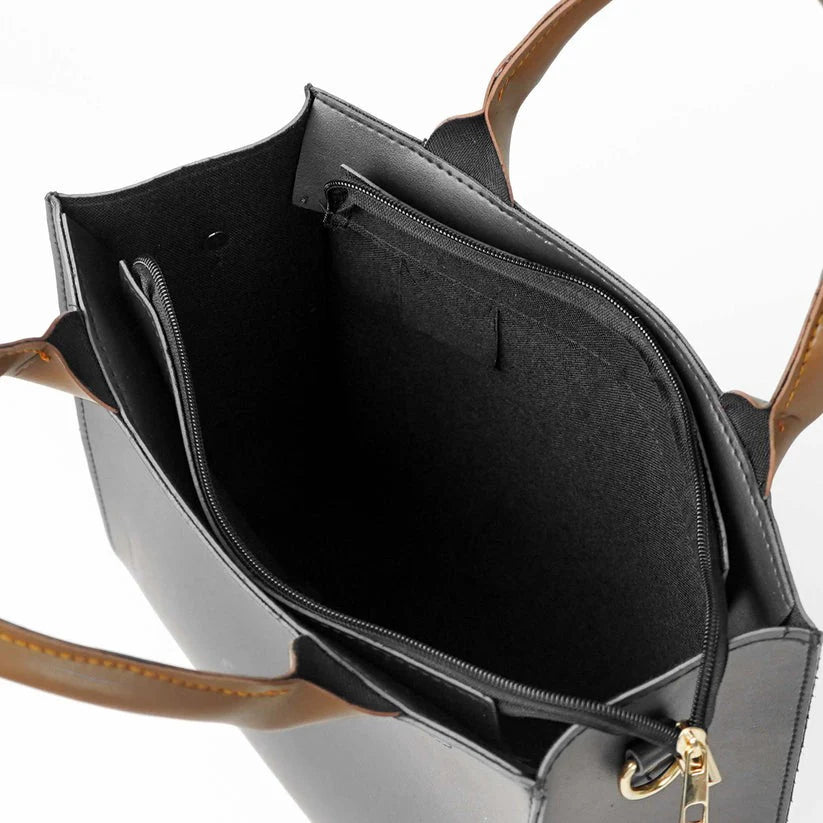 Elite Style – 3-Piece Classic Bag Set (Black)